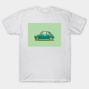 Green Fiat 500 T-Shirt